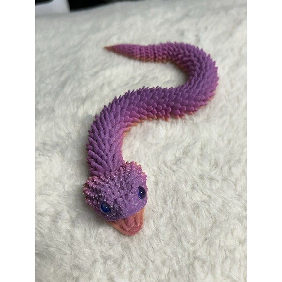 3D Printed Articulated Viper Snake. Fidget Toy. - Picture 2 of 8